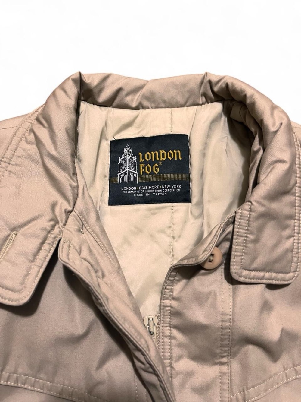 London Fog women’s Tan Trench Coat Lightweight Jacket